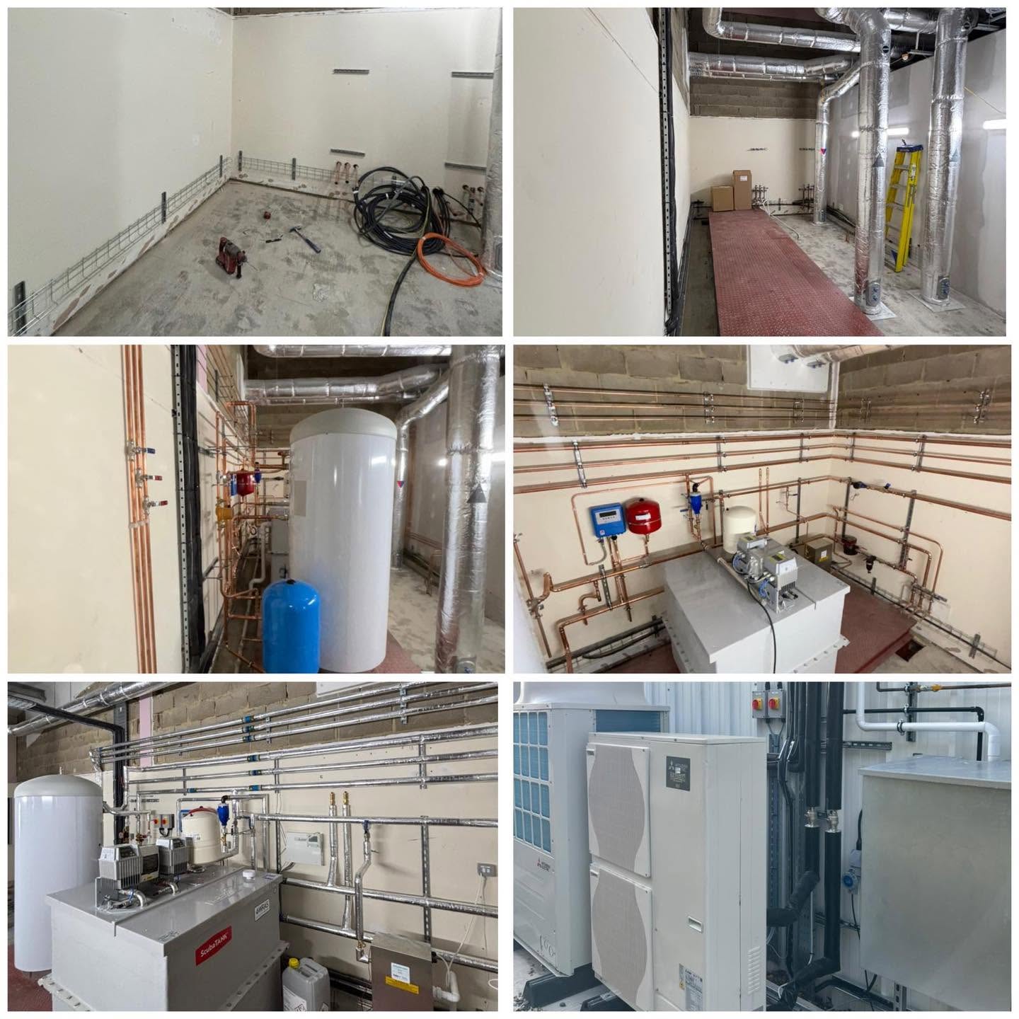 Veterinary hospital mechanical plant installation