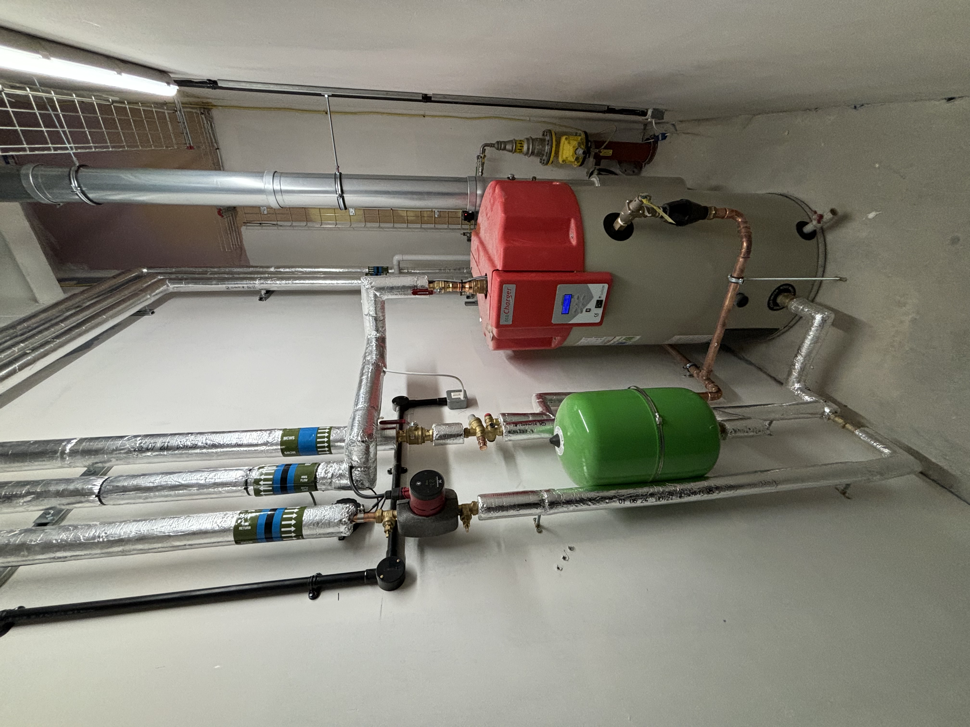 Hot-water plant serving the Rotherham cinema